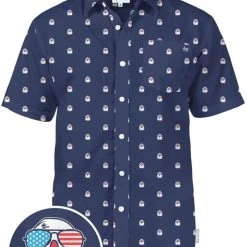Tipsy Elves Men's Regal Eagle Button Down Shirt
