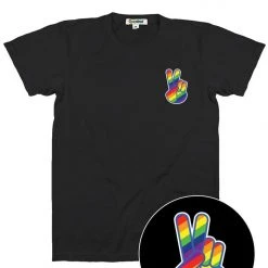 Tipsy Elves Rainbow Peace Tee - Men's Cut