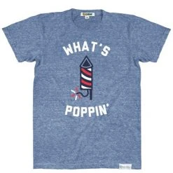 Tipsy Elves Patriotic Men's What's Poppin' Tee
