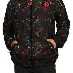 Tipsy Elves Men's Neon Nightcrawl Windbreaker Jacket