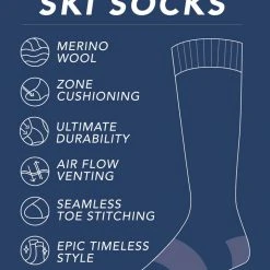 Tipsy Elves Women's Retro USA Performance Ski Socks