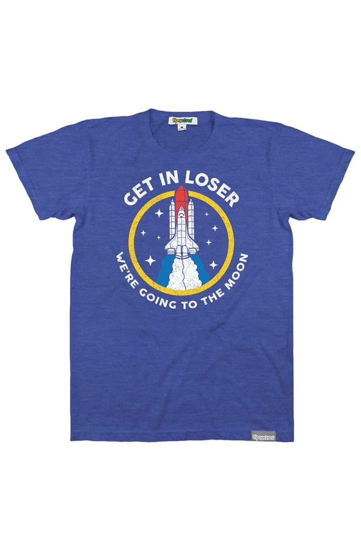 Tipsy Elves Patriotic Men's We're Going To The Moon Tee 3 Tipsy Elves Patriotic Men's We're Going To The Moon Tee