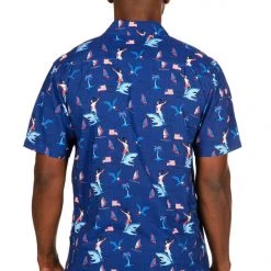 Tipsy Elves Men's Fin Riding Founder Button Down Shirt 11 Tipsy Elves Men's Fin Riding Founder Button Down Shirt