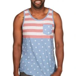 Tipsy Elves Patriotic Men's Faded Flag Tank Top 6 Tipsy Elves Patriotic Men's Faded Flag Tank Top