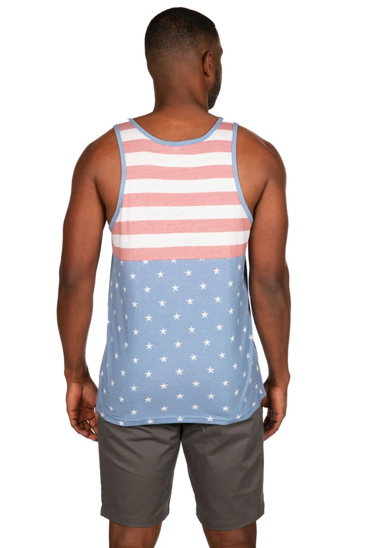 Tipsy Elves Patriotic Men's Faded Flag Tank Top 5 Tipsy Elves Patriotic Men's Faded Flag Tank Top