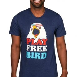 Tipsy Elves Men's Play Free Bird Tee Patriotic