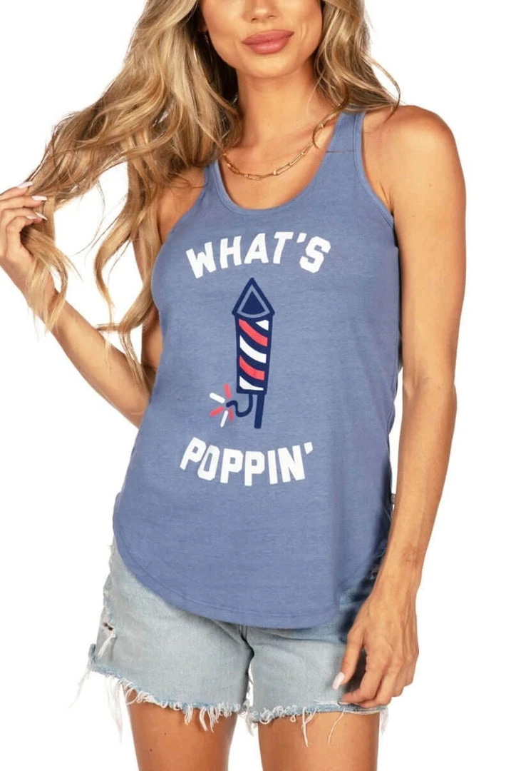 Tipsy Elves Women's What's Poppin' Tank Top 3 Tipsy Elves Women's What's Poppin' Tank Top