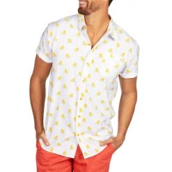 Tipsy Elves Spring Men's Dapper Ducky Hawaiian Shirt