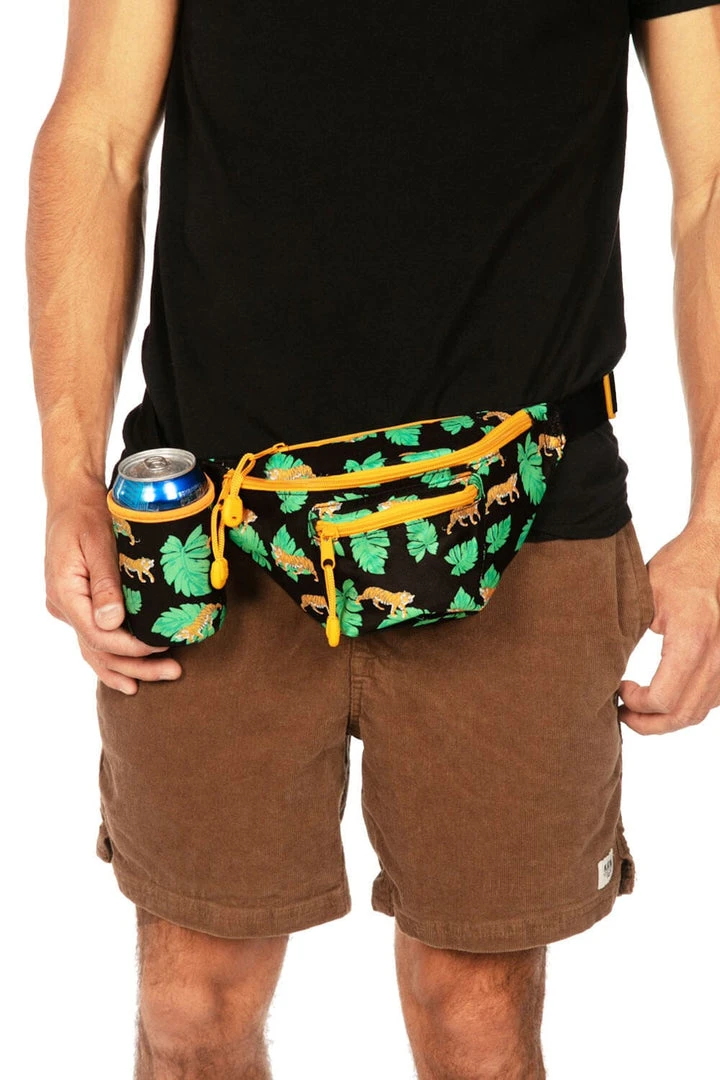 Tipsy Elves King Of Tigers Fanny Pack With Drink Holder 4 Tipsy Elves King Of Tigers Fanny Pack With Drink Holder