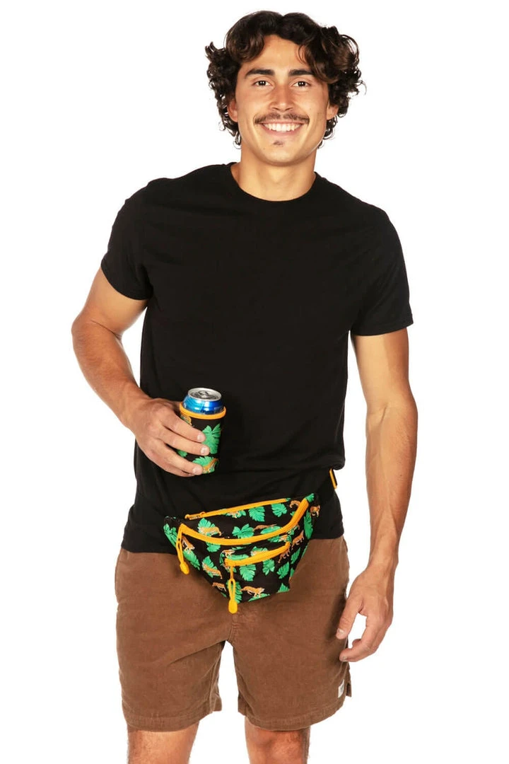 Tipsy Elves King Of Tigers Fanny Pack With Drink Holder 6 Tipsy Elves King Of Tigers Fanny Pack With Drink Holder