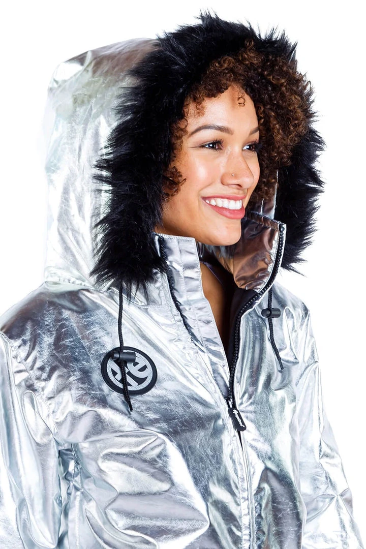 Tipsy Elves Women's Silver Bullet Snow Suit 6 Tipsy Elves Women's Silver Bullet Snow Suit