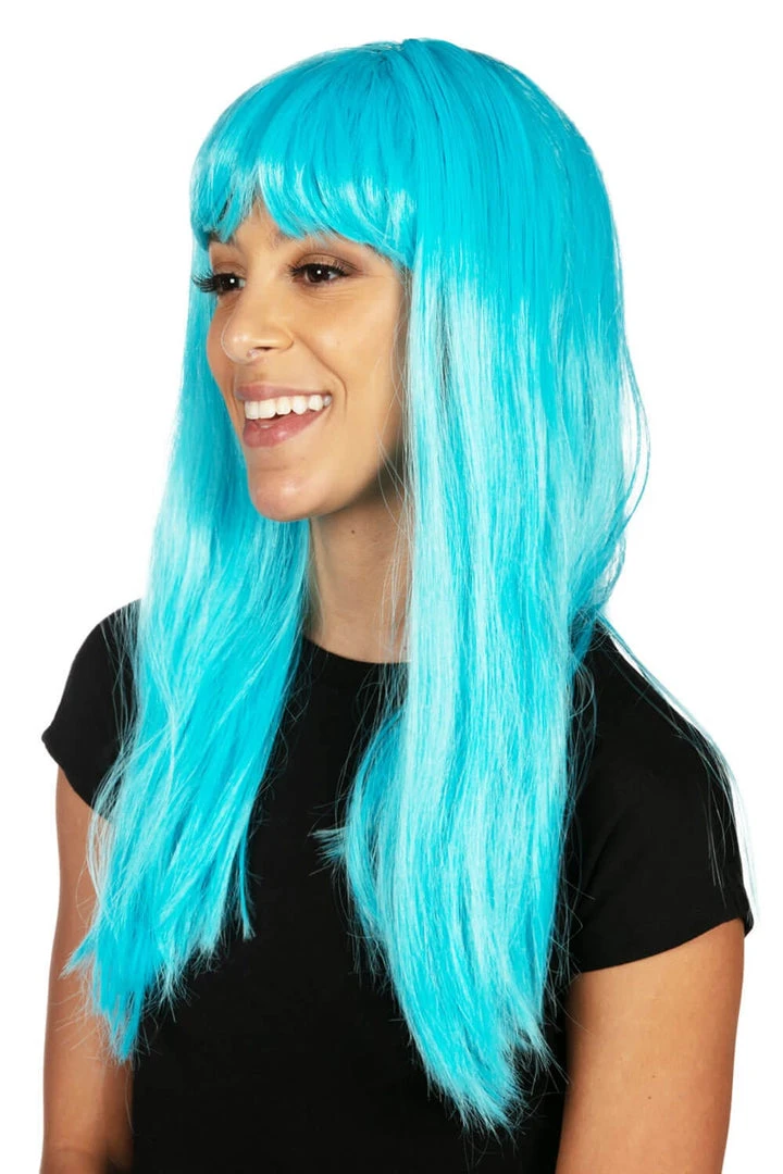 Tipsy Elves Light Blue Wig With Bangs Holidays & Occasions 4 Tipsy Elves Light Blue Wig With Bangs Holidays & Occasions