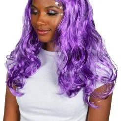 Tipsy Elves Long Purple Wig Holidays & Occasions 5 Tipsy Elves Long Purple Wig Holidays & Occasions
