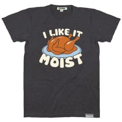 Tipsy Elves Men's I Like Moist Turkey Tee