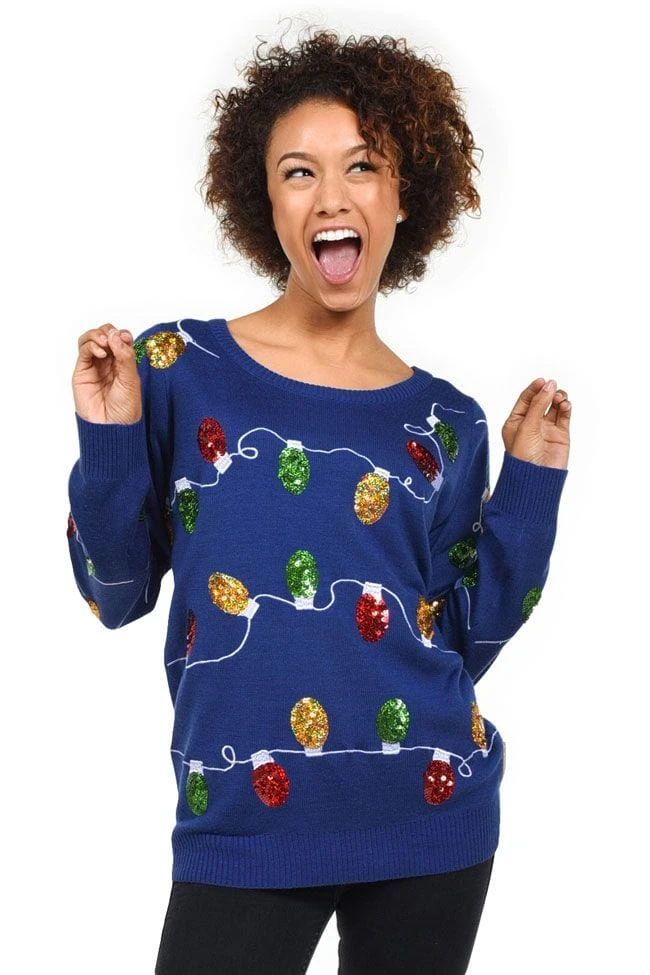 Tipsy Elves Women's Christmas Lights Ugly Christmas Sweater 5 Tipsy Elves Women's Christmas Lights Ugly Christmas Sweater