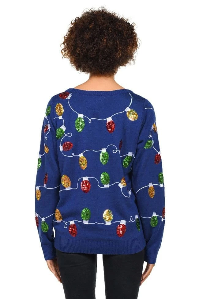 Tipsy Elves Women's Christmas Lights Ugly Christmas Sweater 6 Tipsy Elves Women's Christmas Lights Ugly Christmas Sweater