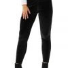 Tipsy Elves Women Black Velvet High Waisted Leggings 2 Tipsy Elves Women Black Velvet High Waisted Leggings