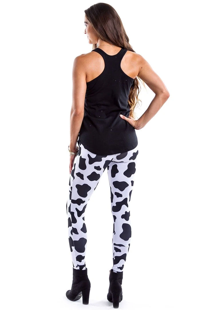 Tipsy Elves Cow Leggings Women 6 Tipsy Elves Cow Leggings Women