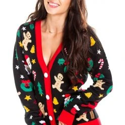 Tipsy Elves Women's Cookie Cutter Cardigan