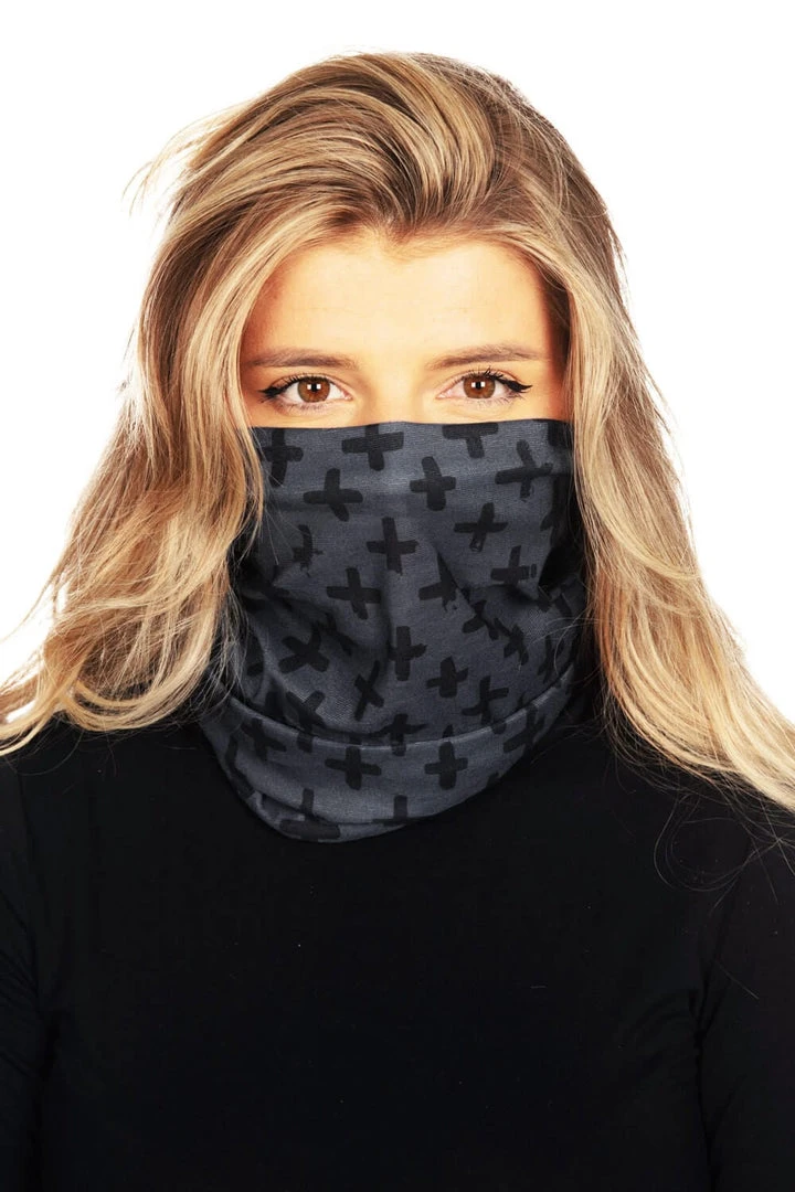 Tipsy Elves Black And Gray Neck Warmer 3 Tipsy Elves Black And Gray Neck Warmer