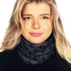 Tipsy Elves Black And Gray Neck Warmer