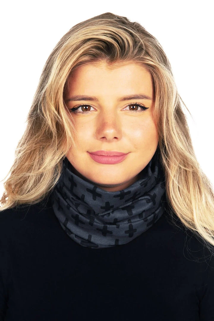 Tipsy Elves Black And Gray Neck Warmer 4 Tipsy Elves Black And Gray Neck Warmer