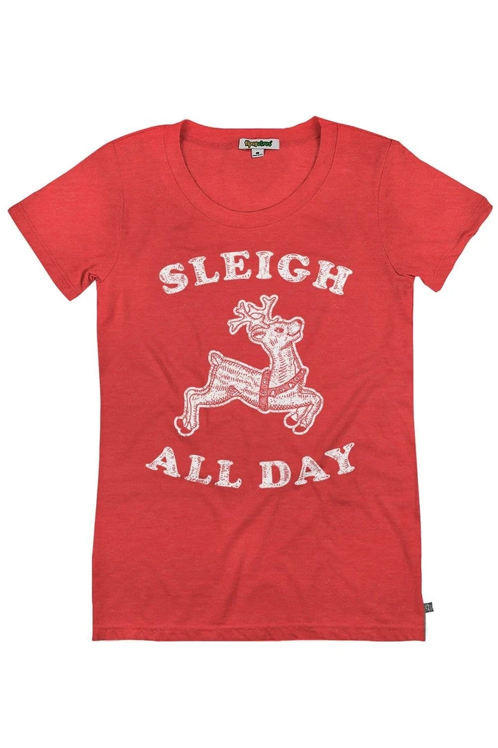 Tipsy Elves Women's Sleigh All Day Tee 3 Tipsy Elves Women's Sleigh All Day Tee
