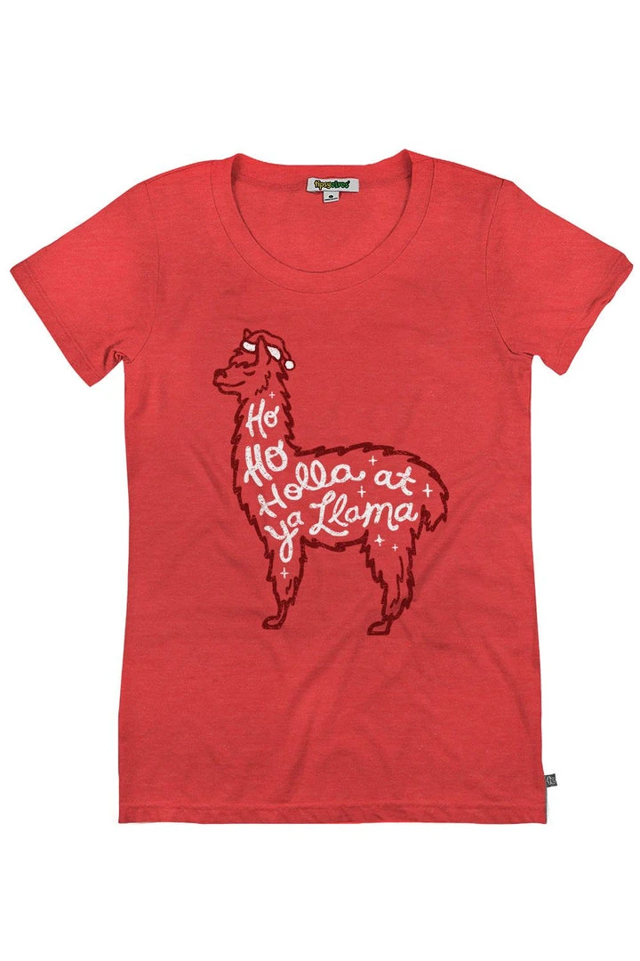 Tipsy Elves Women's Christmas Llama Tee 3 Tipsy Elves Women's Christmas Llama Tee
