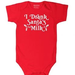 Tipsy Elves Baby I Drank Santa's Milk Bodysuit