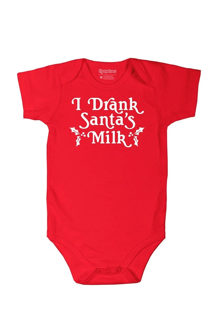 Tipsy Elves Baby I Drank Santa's Milk Bodysuit 3 Tipsy Elves Baby I Drank Santa's Milk Bodysuit