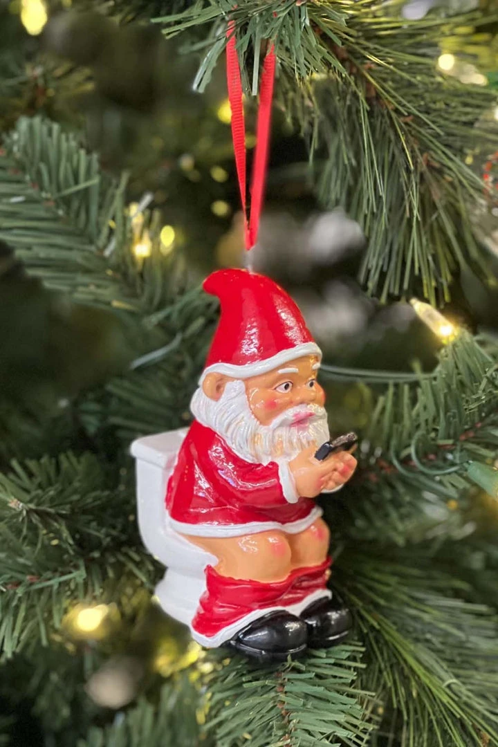 Tipsy Elves Toilet Santa 3D Ornament Holidays & Occasions 4 Tipsy Elves Toilet Santa 3D Ornament Holidays & Occasions