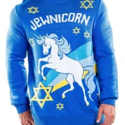 Tipsy Elves Men's Jewnicorn Sweater