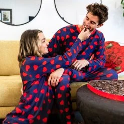 Tipsy Elves Women's Hearts On Fire Pajama Set 9 Tipsy Elves Women's Hearts On Fire Pajama Set