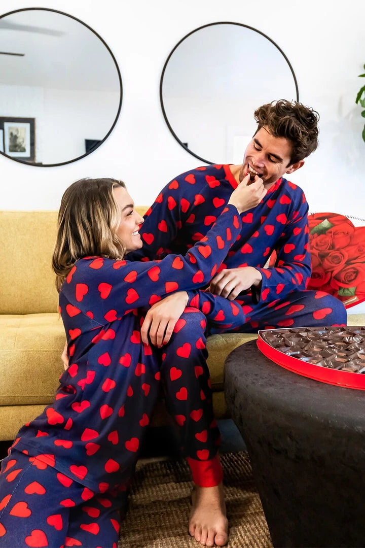 Tipsy Elves Women's Hearts On Fire Pajama Set 6 Tipsy Elves Women's Hearts On Fire Pajama Set