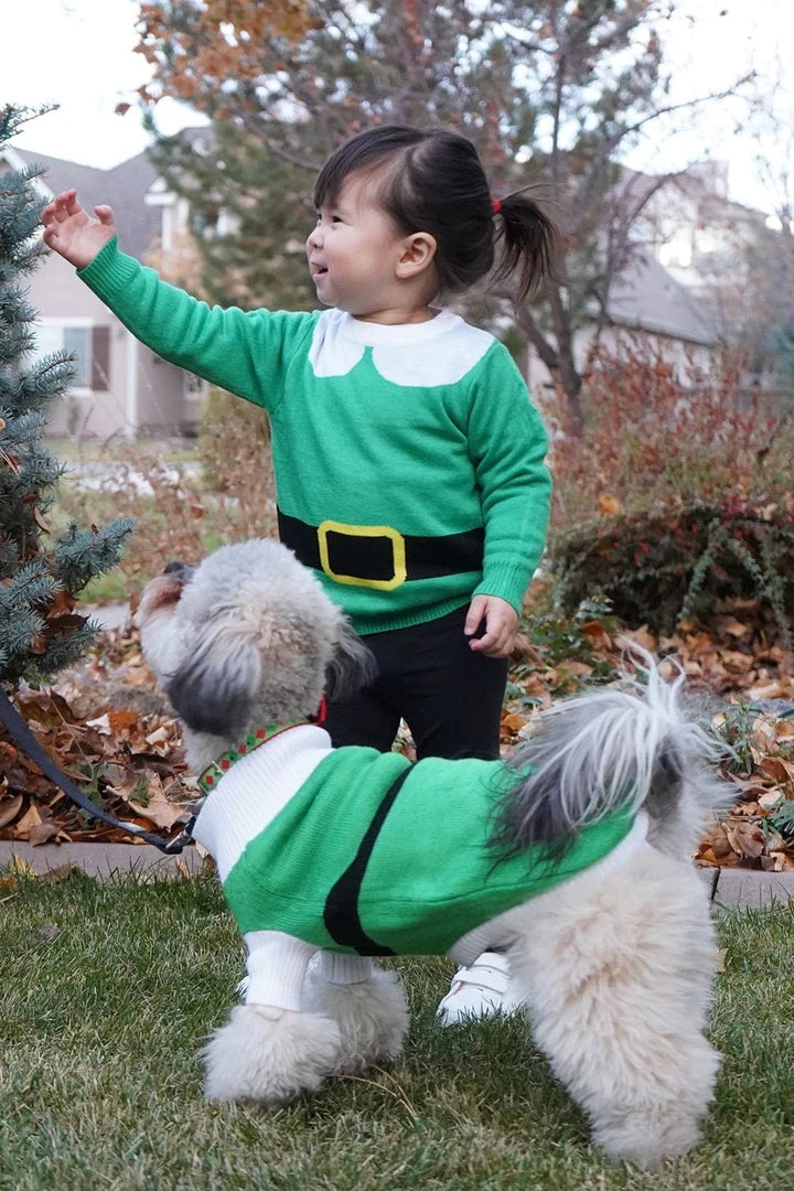 Tipsy Elves Baby / Toddler Elf Ugly Christmas Sweater 4 Tipsy Elves Baby / Toddler Elf Ugly Christmas Sweater