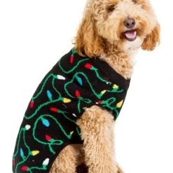 Tipsy Elves Holidays & Occasions String Of Lights Dog Ugly Christmas Sweater 8 Tipsy Elves Holidays & Occasions String Of Lights Dog Ugly Christmas Sweater