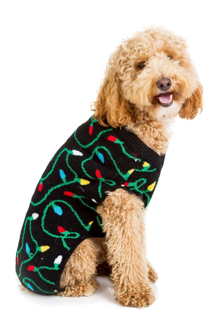 Tipsy Elves Holidays & Occasions String Of Lights Dog Ugly Christmas Sweater 5 Tipsy Elves Holidays & Occasions String Of Lights Dog Ugly Christmas Sweater