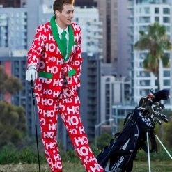 Tipsy Elves Ho Ho Holla Blazer With Tie Men