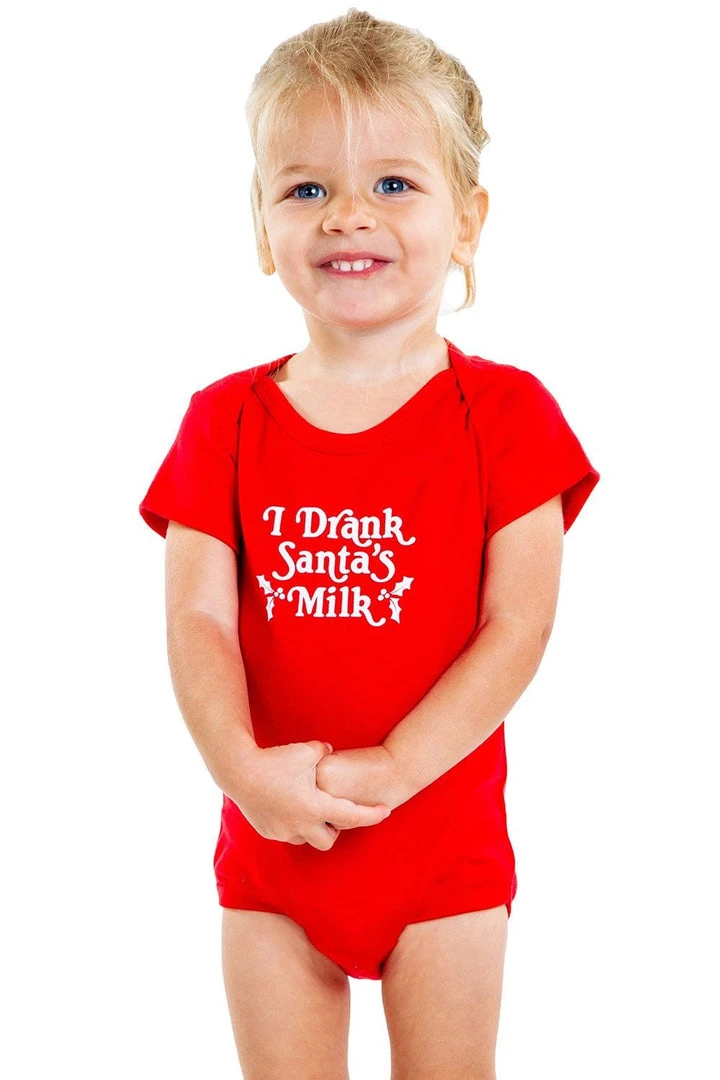 Tipsy Elves Baby I Drank Santa's Milk Bodysuit 4 Tipsy Elves Baby I Drank Santa's Milk Bodysuit