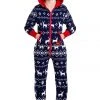 Tipsy Elves Holidays & Occasions Boy's / Girl's Blue Fair Isle Reindeer Jumpsuit 2 Tipsy Elves Holidays & Occasions Boy's / Girl's Blue Fair Isle Reindeer Jumpsuit