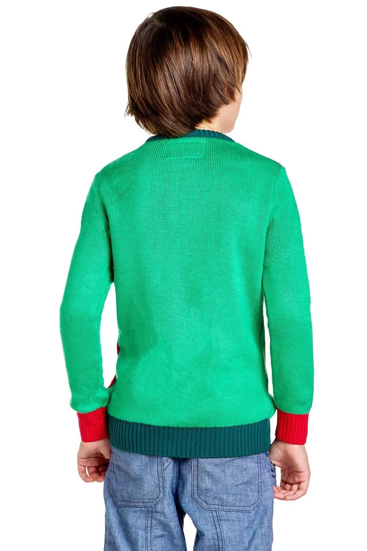 Tipsy Elves Boy's / Girl's Little Present Ugly Christmas Sweater 7 Tipsy Elves Boy's / Girl's Little Present Ugly Christmas Sweater