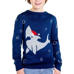 Tipsy Elves Boy's / Girl's Sea Sleigher Ugly Christmas Sweater
