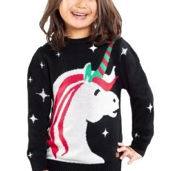 Tipsy Elves Boy's / Girl's Unicorn Ugly Christmas Sweater