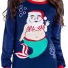 Tipsy Elves Women's Mermanta Ugly Christmas Sweater 2 Tipsy Elves Women's Mermanta Ugly Christmas Sweater