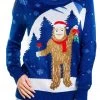 Tipsy Elves Women's Romantic Sasquatch Ugly Christmas Sweater 2 Tipsy Elves Women's Romantic Sasquatch Ugly Christmas Sweater