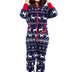 Tipsy Elves Holidays & Occasions Boy's / Girl's Blue Fair Isle Reindeer Jumpsuit 14 Tipsy Elves Holidays & Occasions Boy's / Girl's Blue Fair Isle Reindeer Jumpsuit