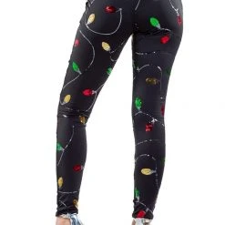 Tipsy Elves Women Christmas Lights Leggings