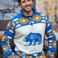 Tipsy Elves Men's Backcountry Bear Sweater