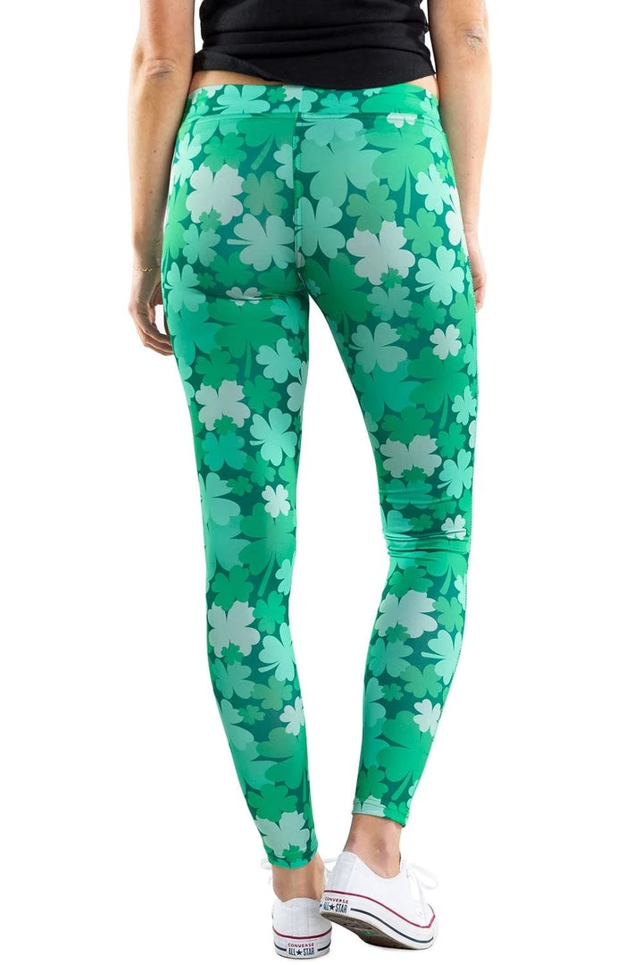Tipsy Elves Clover Field Leggings Women 4 Tipsy Elves Clover Field Leggings Women
