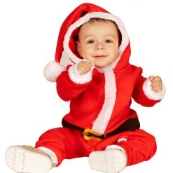 Tipsy Elves Baby / Toddler Santa Jumpsuit With Fur